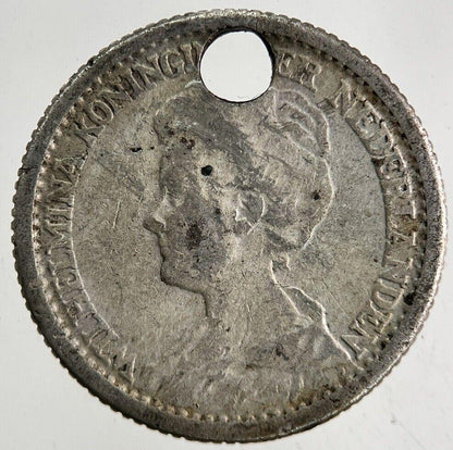 1914 Netherlands 25 Cents Silver Coin | Collectable Grade