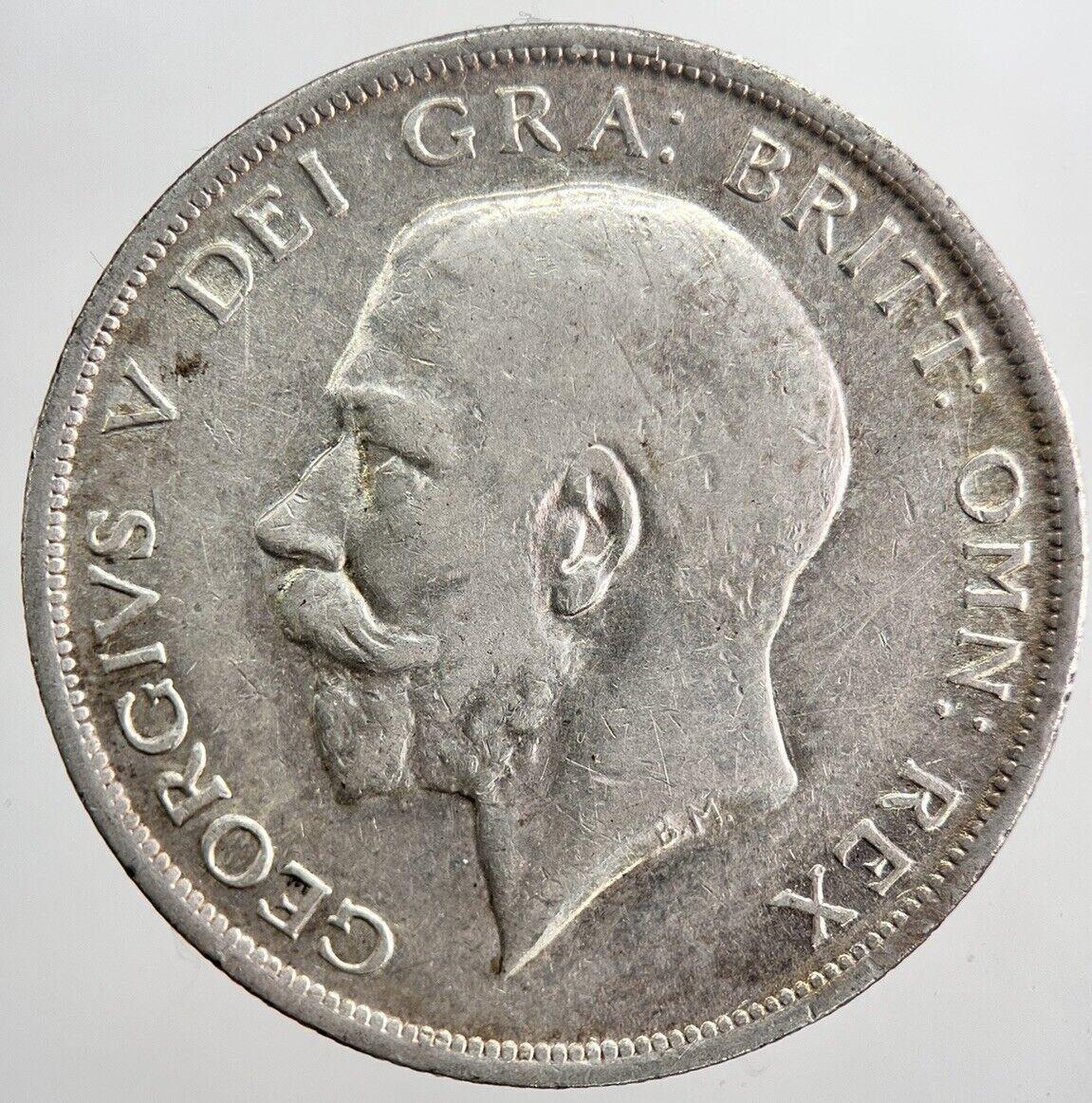 1915 George V Half-Crown Silver Coin | Fine Collectable Grade | a5897