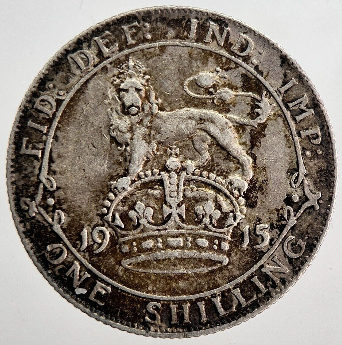 1915 George V Shilling Silver Coin | Fine Collectable Grade | a6222