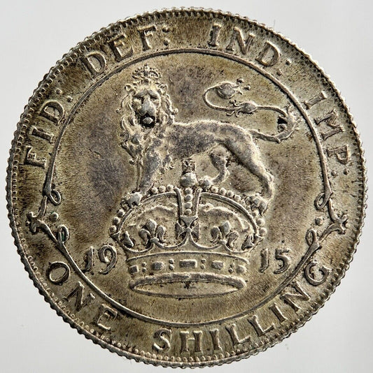 1915 George V Shilling | British Silver Coin | Very Fine Grade | a1017