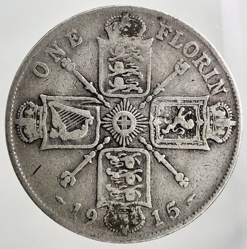 1915 George V Florin Silver Coin | Fine Collectable Grade