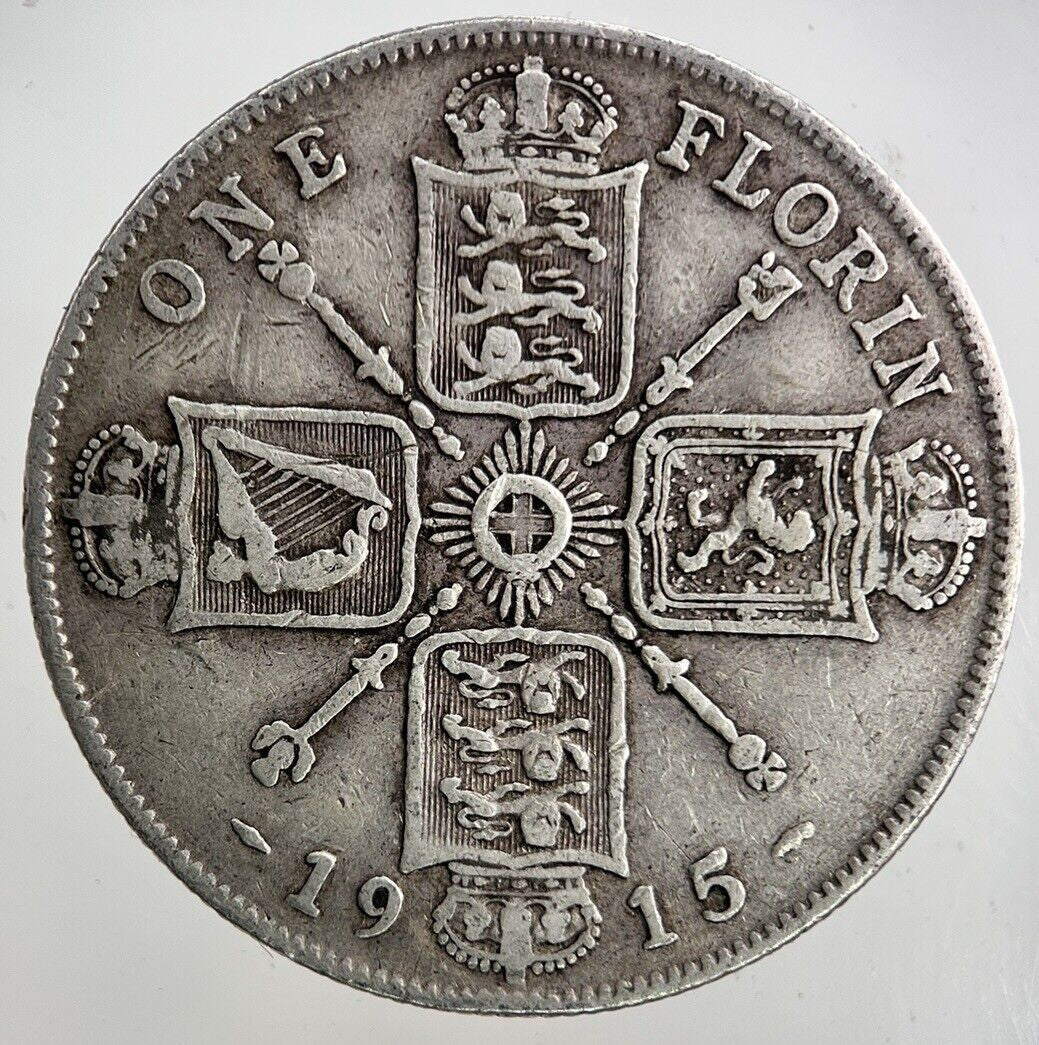 1915 George V Florin Silver Coin | Fine Collectable Grade