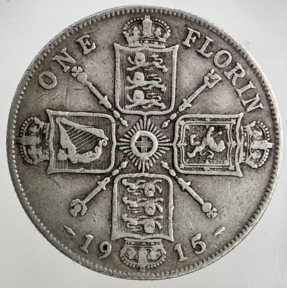 1915 George V Florin Silver Coin | Fine Collectable Grade