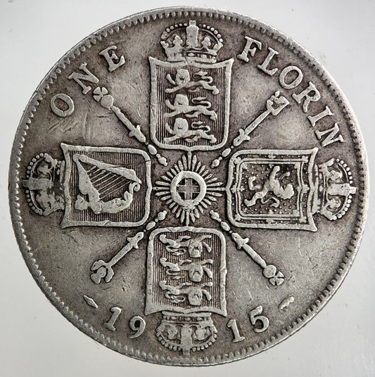 1915 George V Florin Silver Coin | Fine Collectable Grade
