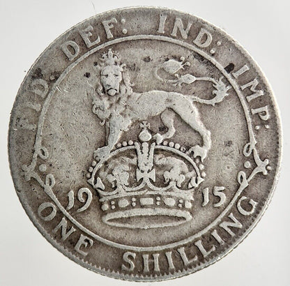 1915 George V Shilling Silver Coin | Fine Collectable Grade