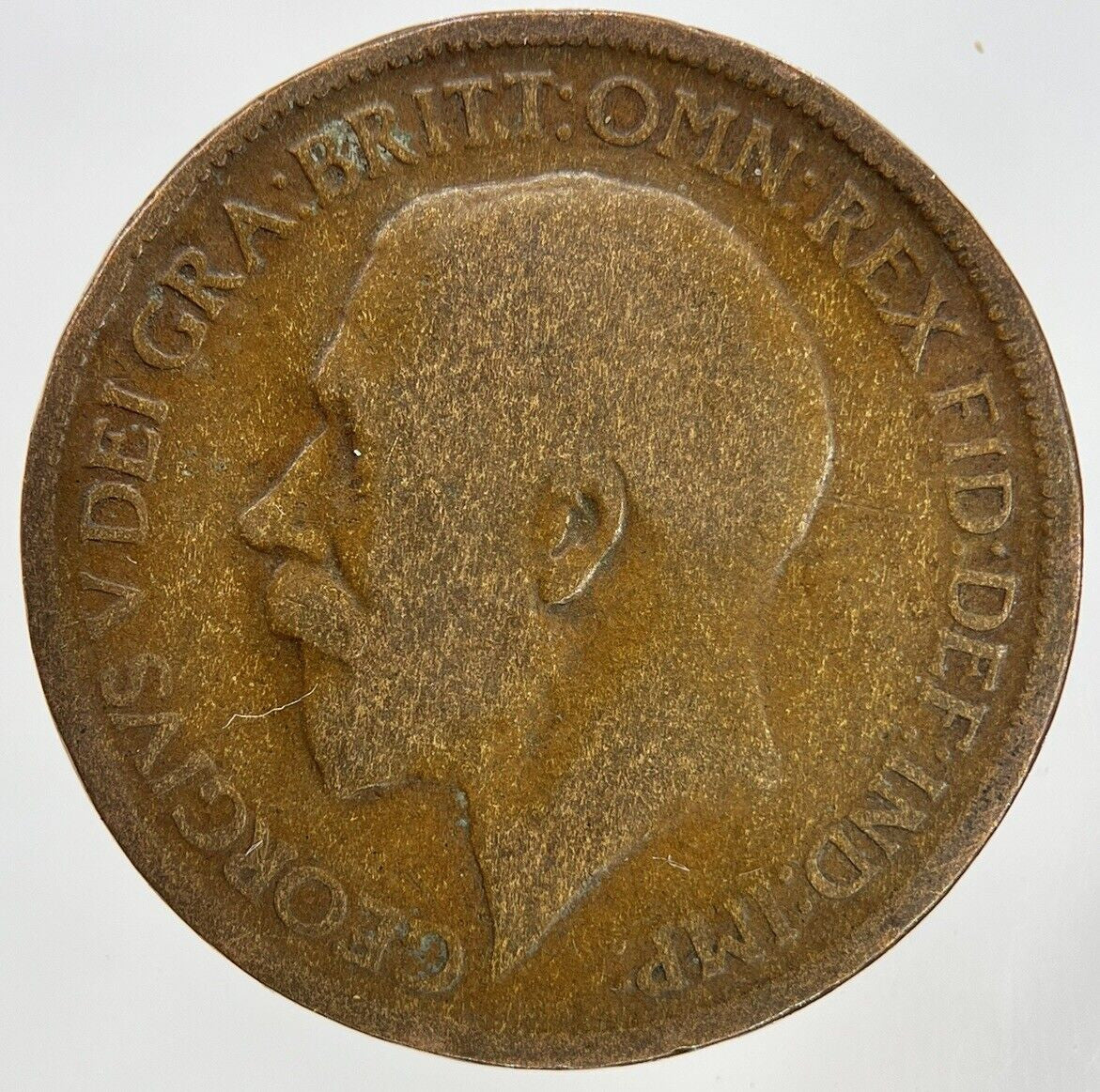 1915 George V Half-Penny Coin | Fair Grade