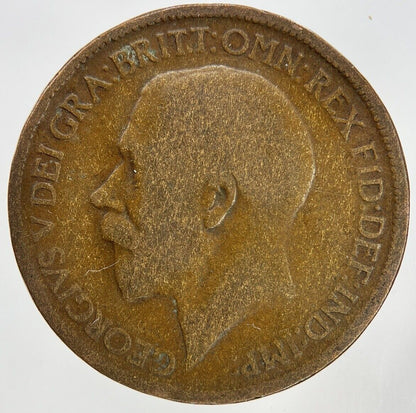 1915 George V Half-Penny Coin | Fair Grade