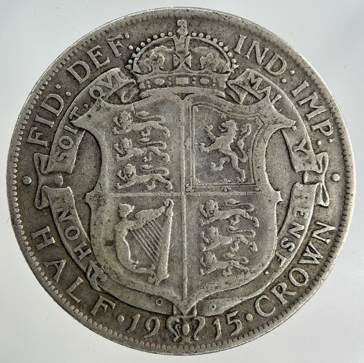 1915 George V Half-Crown Silver Coin | Fine Collectable Grade