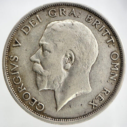 1915 George V Half-Crown | British Silver Coin | Fine Collectable Grade | a1106