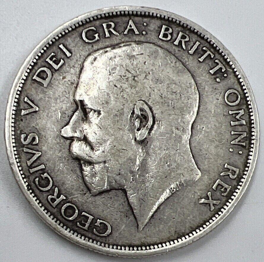 1915 Half Crown | British Silver Coin | George V | Collectable Grade | a667