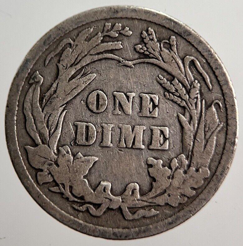 1915 US USA Barber One 1 Dime Silver Coin | Collectable Grade | a793