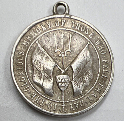 1916 Battle Jutland German Fleet 22mm | British Silver Medal | Fine Grade