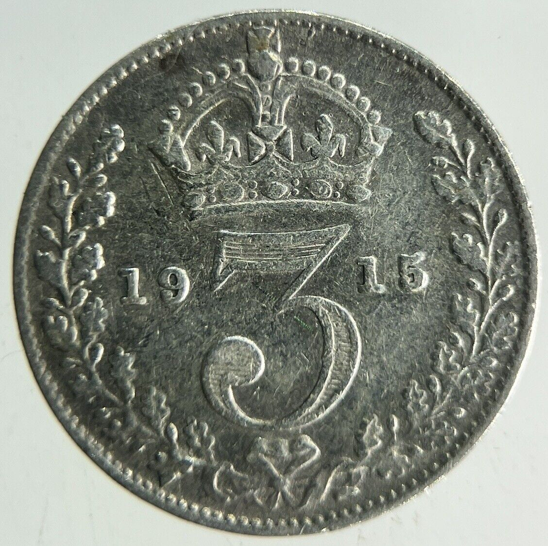 1915 George V Threepence Silver Coin | Fine Collectable Grade