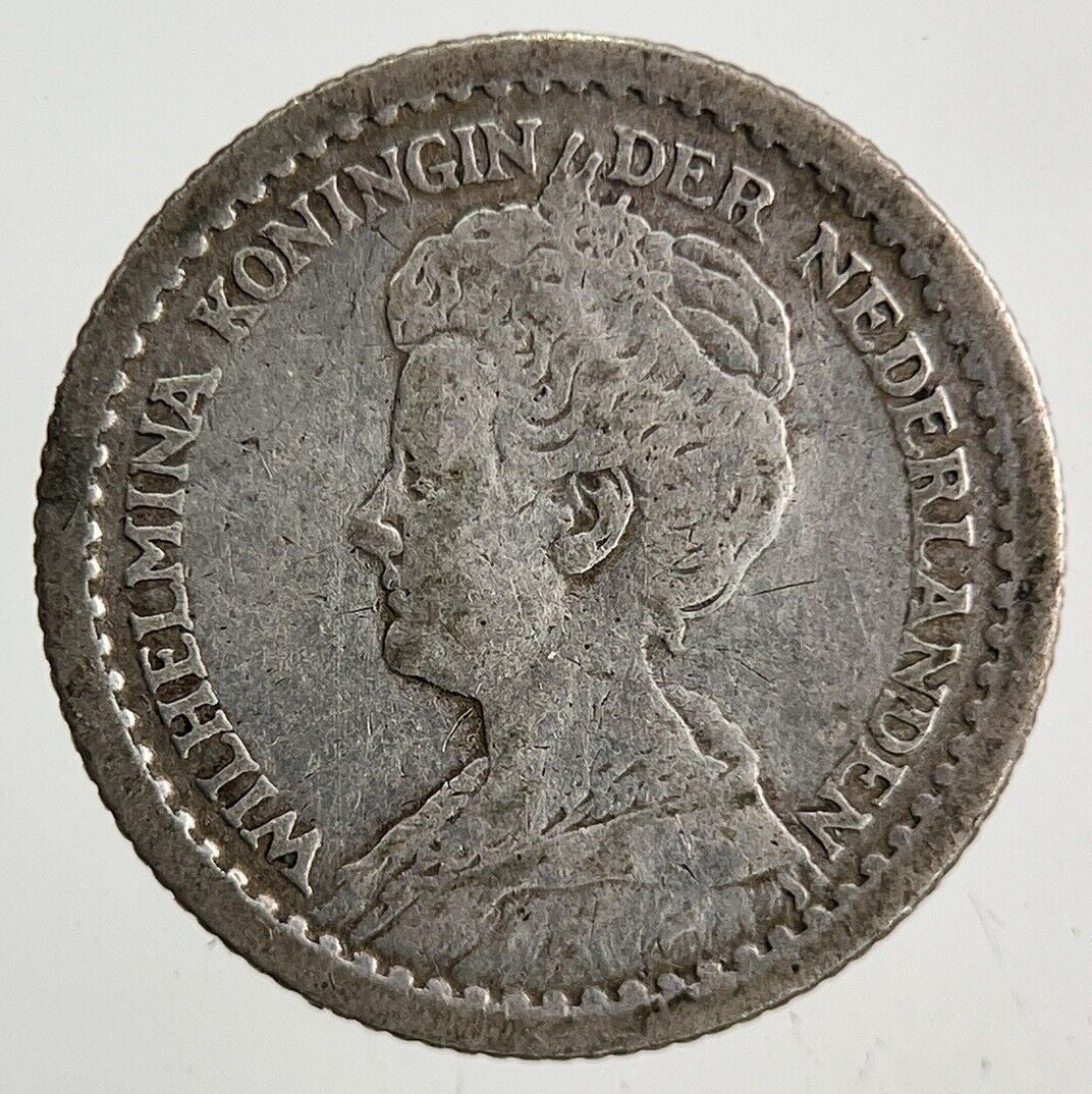 1915 Netherlands 10 Cents Silver Coin | Collectable Grade