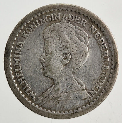 1915 Netherlands 10 Cents Silver Coin | Collectable Grade