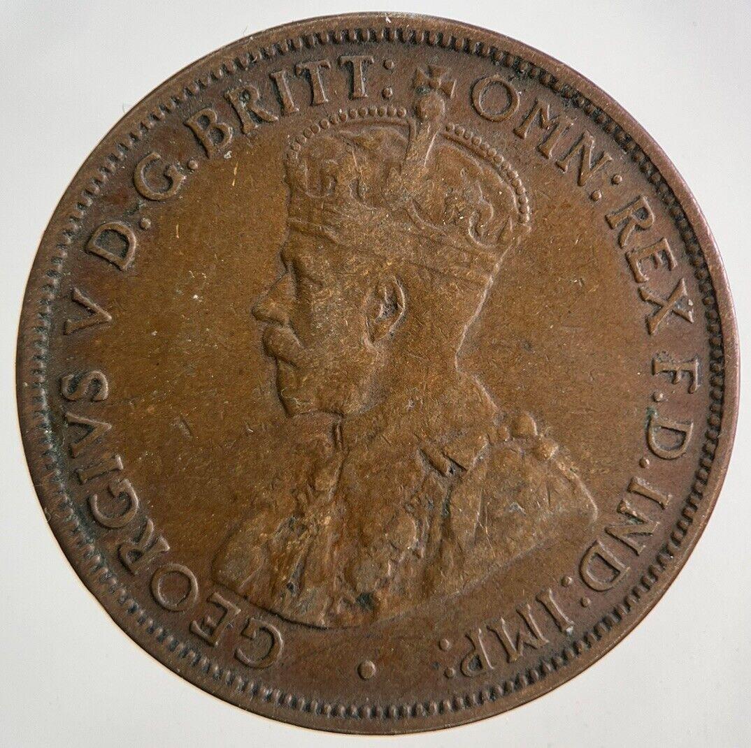 1916 Australia Half-Penny Coin | Fine Collectable Grade