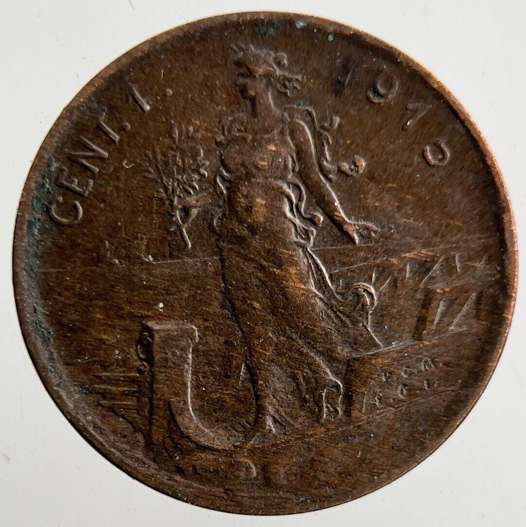 1915 Italy 2 Cents Centesimi Coin | Fine Collectable Grade