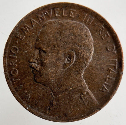 1915 Italy 2 Cents Centesimi Coin | Fine Collectable Grade