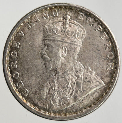1915 India 2 Annas Silver Coin | Very High Grade