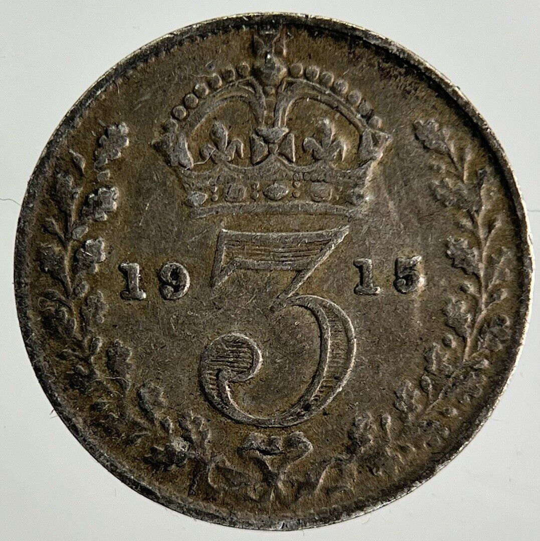 1915 George V Threepence Silver Coin | Fine Collectable Grade
