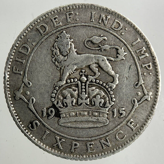 1915 George V Sixpence Silver Coin | Fine Collectable Grade
