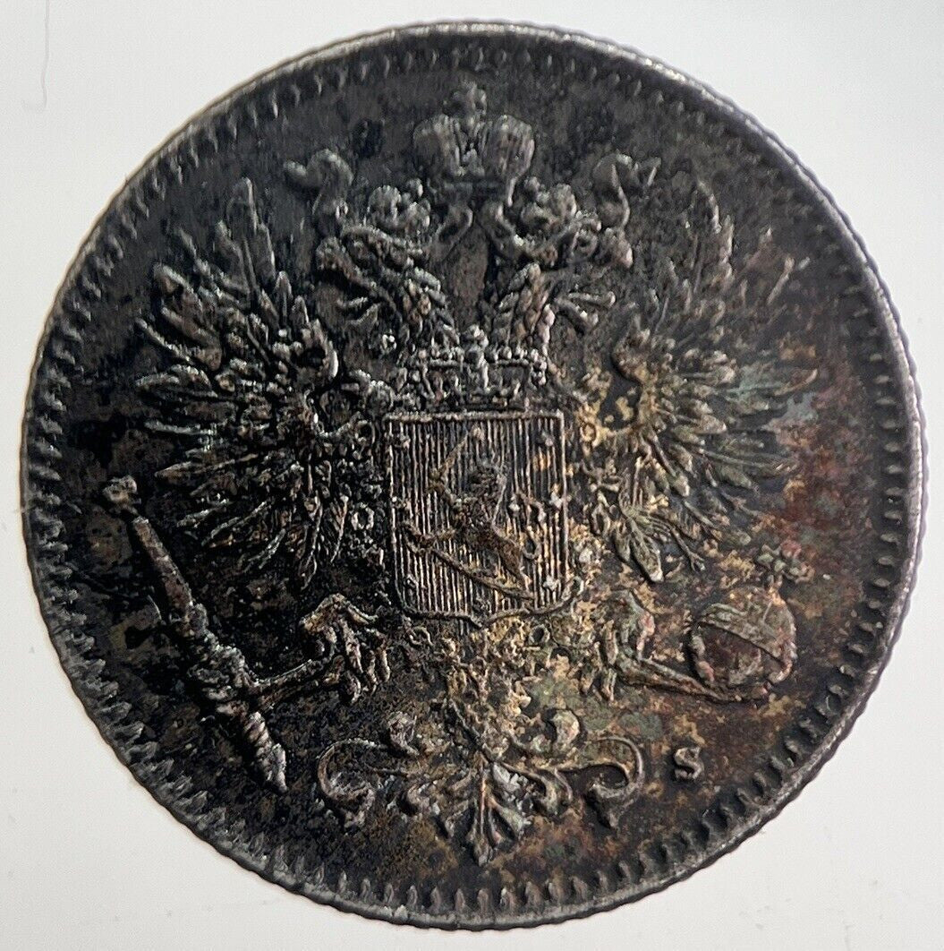 1916 Finland 50 Pennia Silver Coin | Very High Grade | a4855