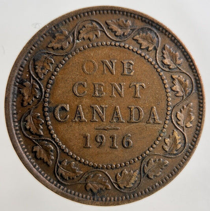 1916 Canada 1 One Cent Coin | Fine Collectable Grade