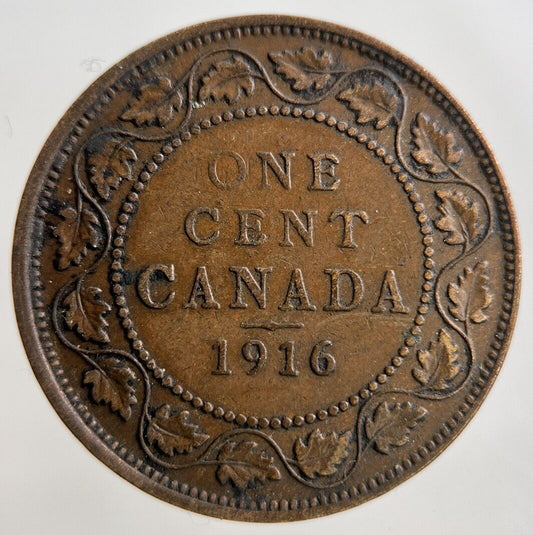 1916 Canada 1 One Cent Coin | Fine Collectable Grade