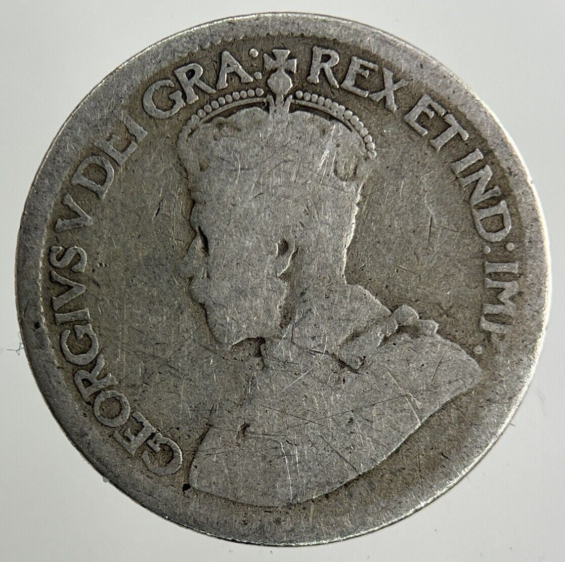 1916 Canada 10 Cents Silver Coin | Fair Grade