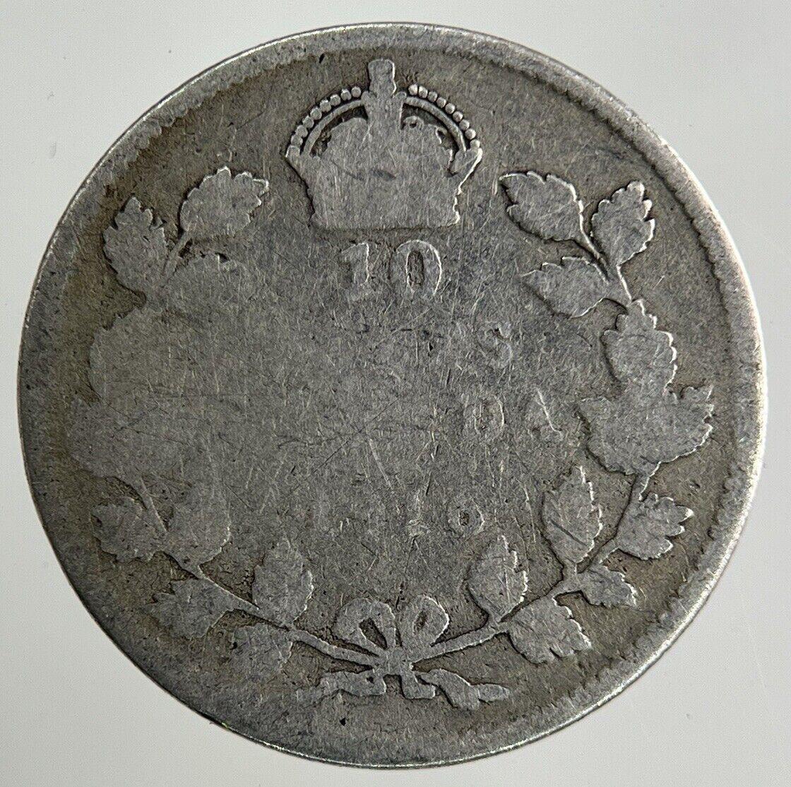 1916 Canada 10 Cents Silver Coin | Fair Grade