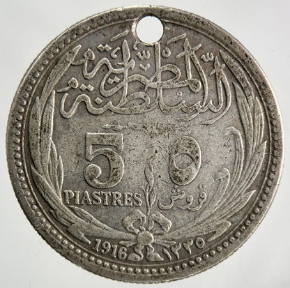 1916 Egypt 5 Piastres Silver Coin | Collectable Grade