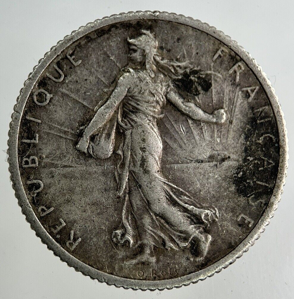 1916 France 1 Franc Silver Coin | Fine Collectable Grade