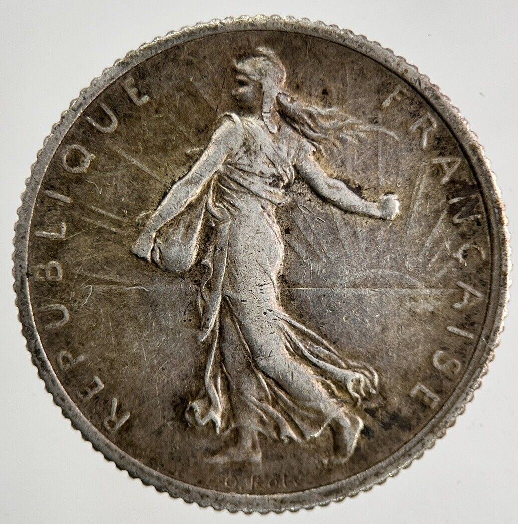 1916 France 1 Franc Silver Coin | Fine Collectable Grade