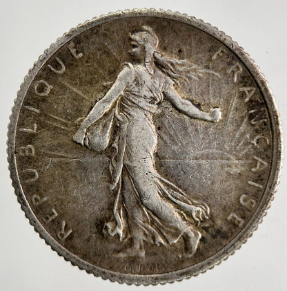 1916 France 1 Franc Silver Coin | Fine Collectable Grade