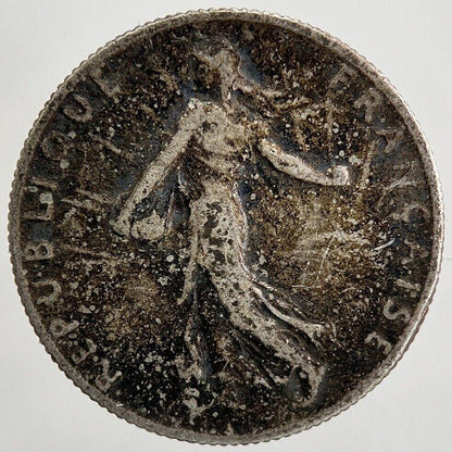 1916 France 50 Centimes Silver Coin | Fine Collectable Grade