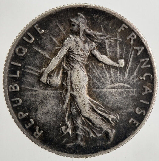1916 France 50 Centimes Silver Coin | Fine Collectable Grade