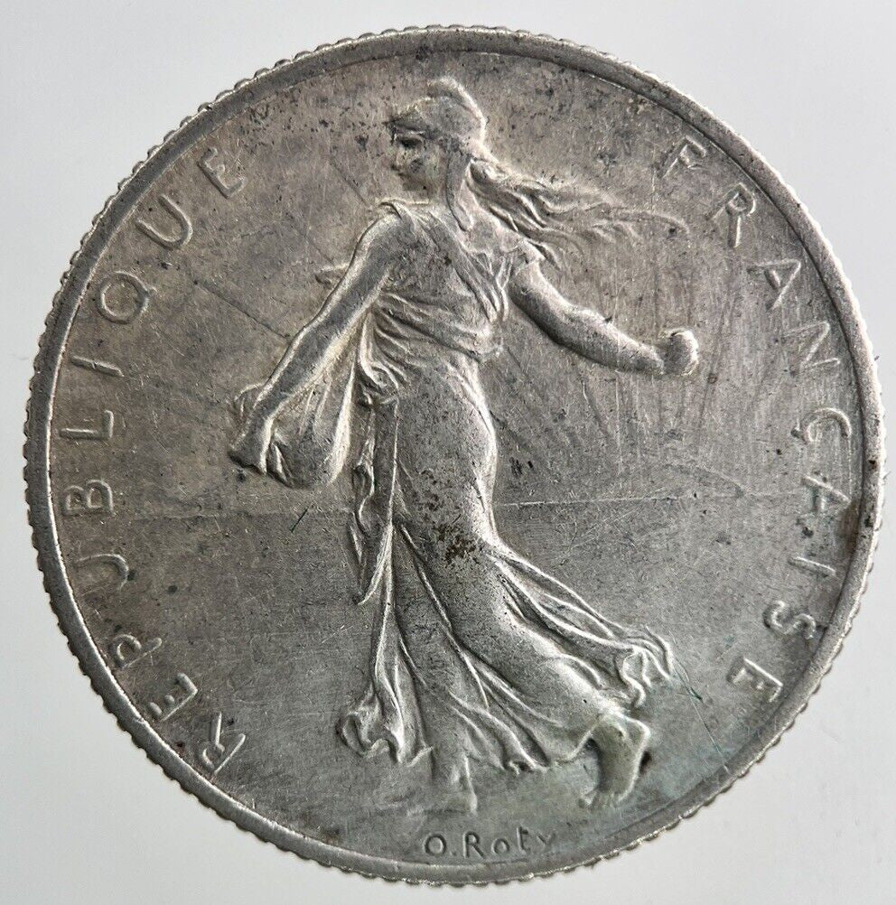 1916 France 2 Francs Silver Coin | Fine Collectable Grade