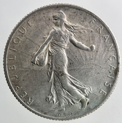 1916 France 2 Francs Silver Coin | Fine Collectable Grade