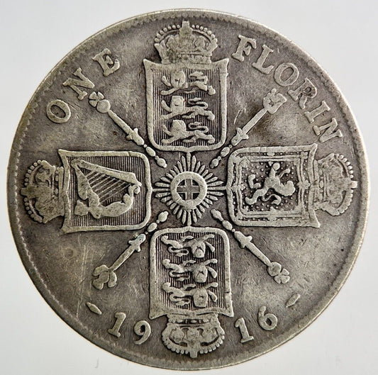 1916 George V Florin Silver Coin | Collectable Grade