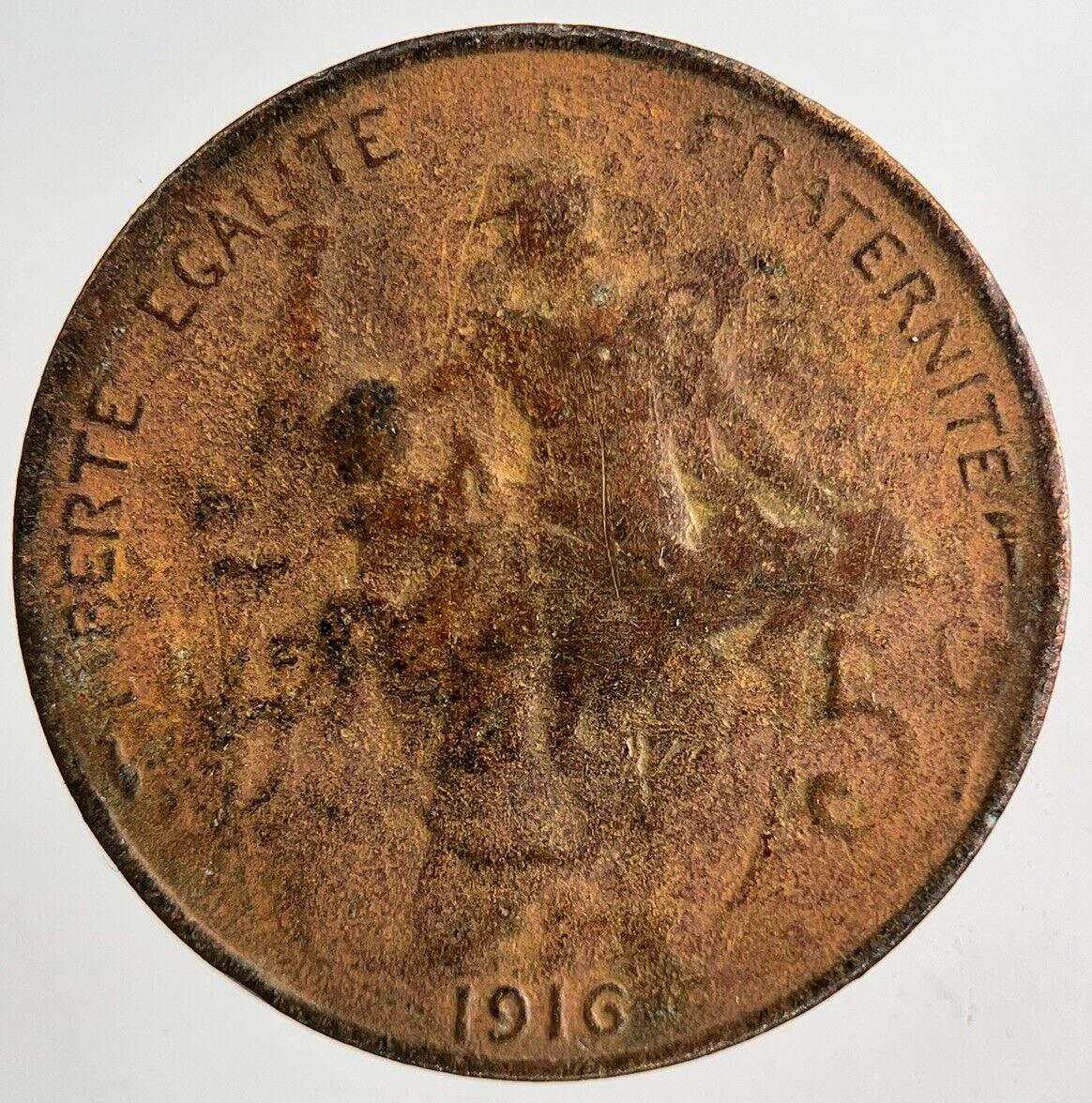 1916 France 5 Centimes Coin | Collectable Grade