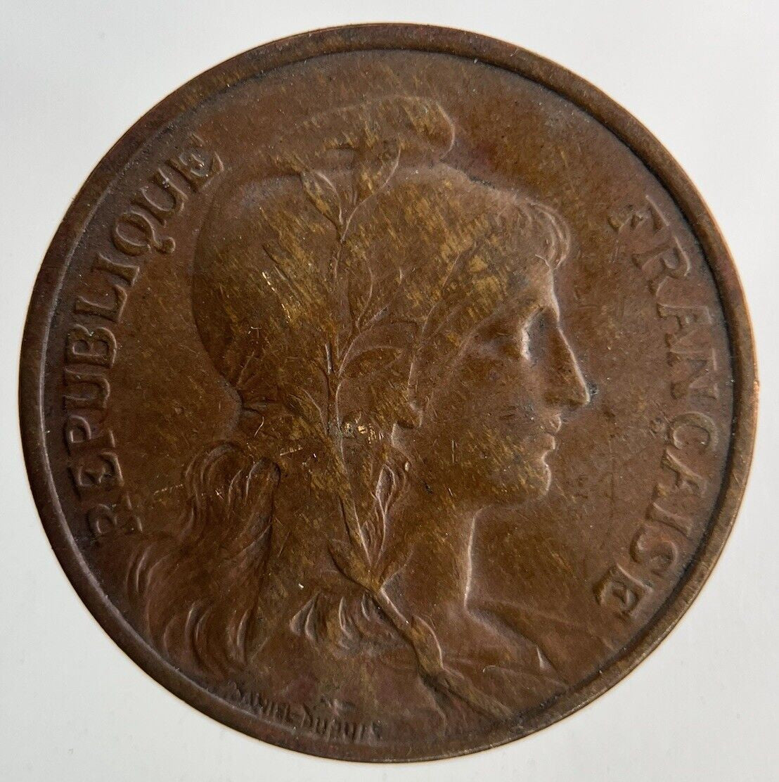 1916 France 5 Centimes Coin | Fine Collectable Grade