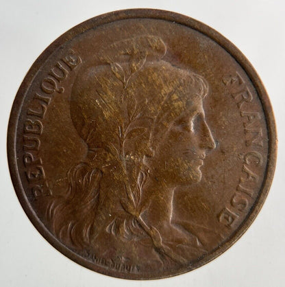 1916 France 5 Centimes Coin | Fine Collectable Grade