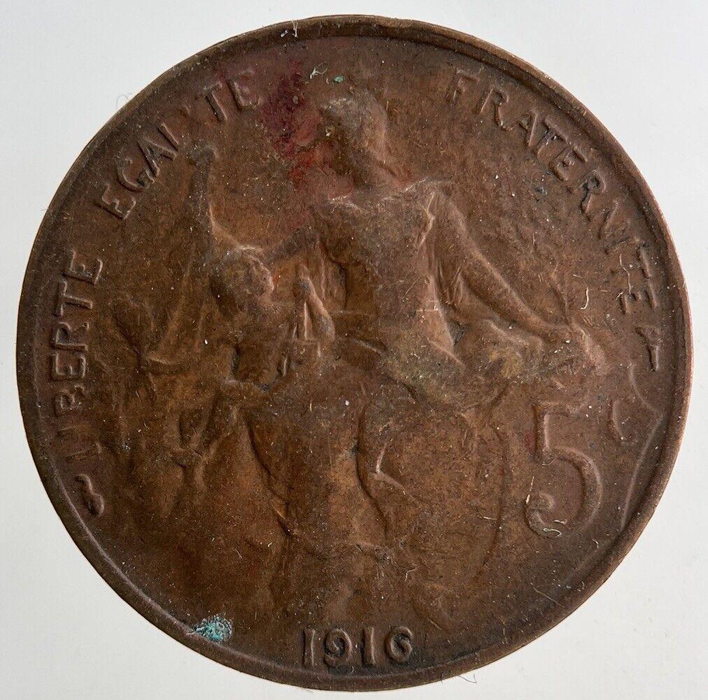 1916 France 5 Centimes Coin | Collectable Grade
