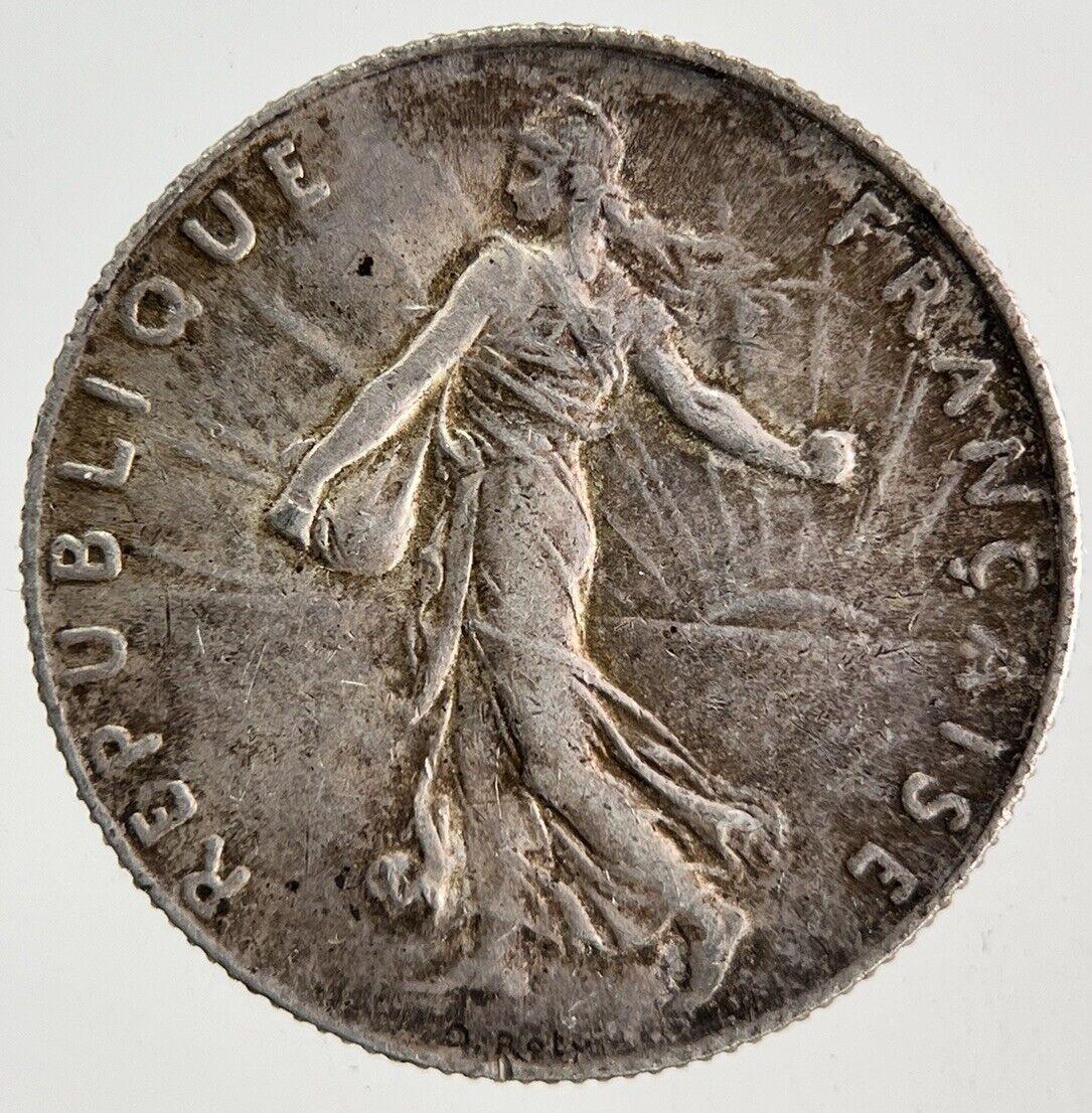 1916 France 50 Centimes Silver Coin | Very High Grade