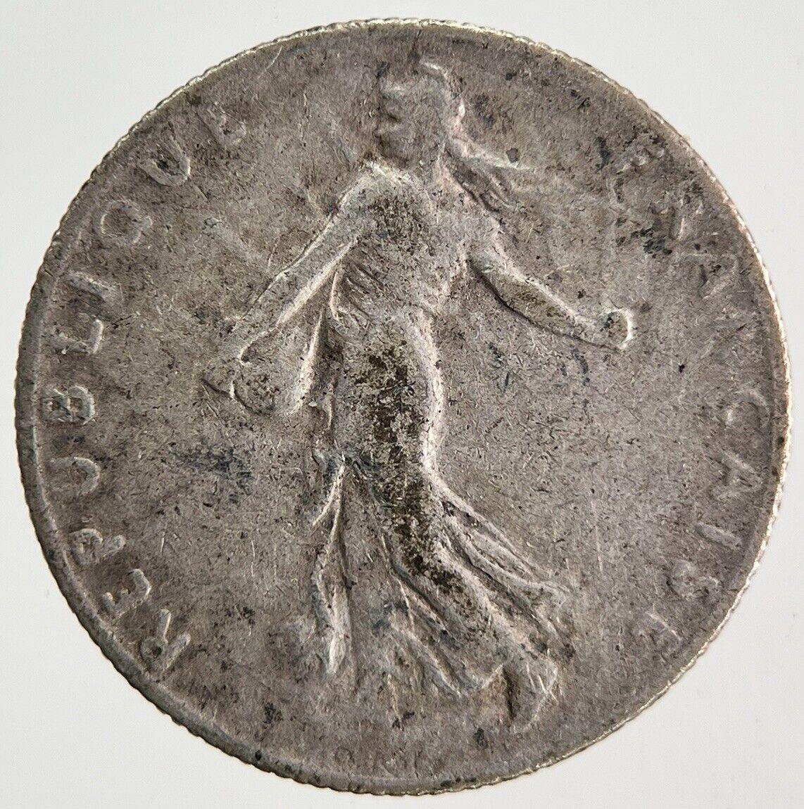 1916 France 50 Centimes Silver Coin | Fine Collectable Grade