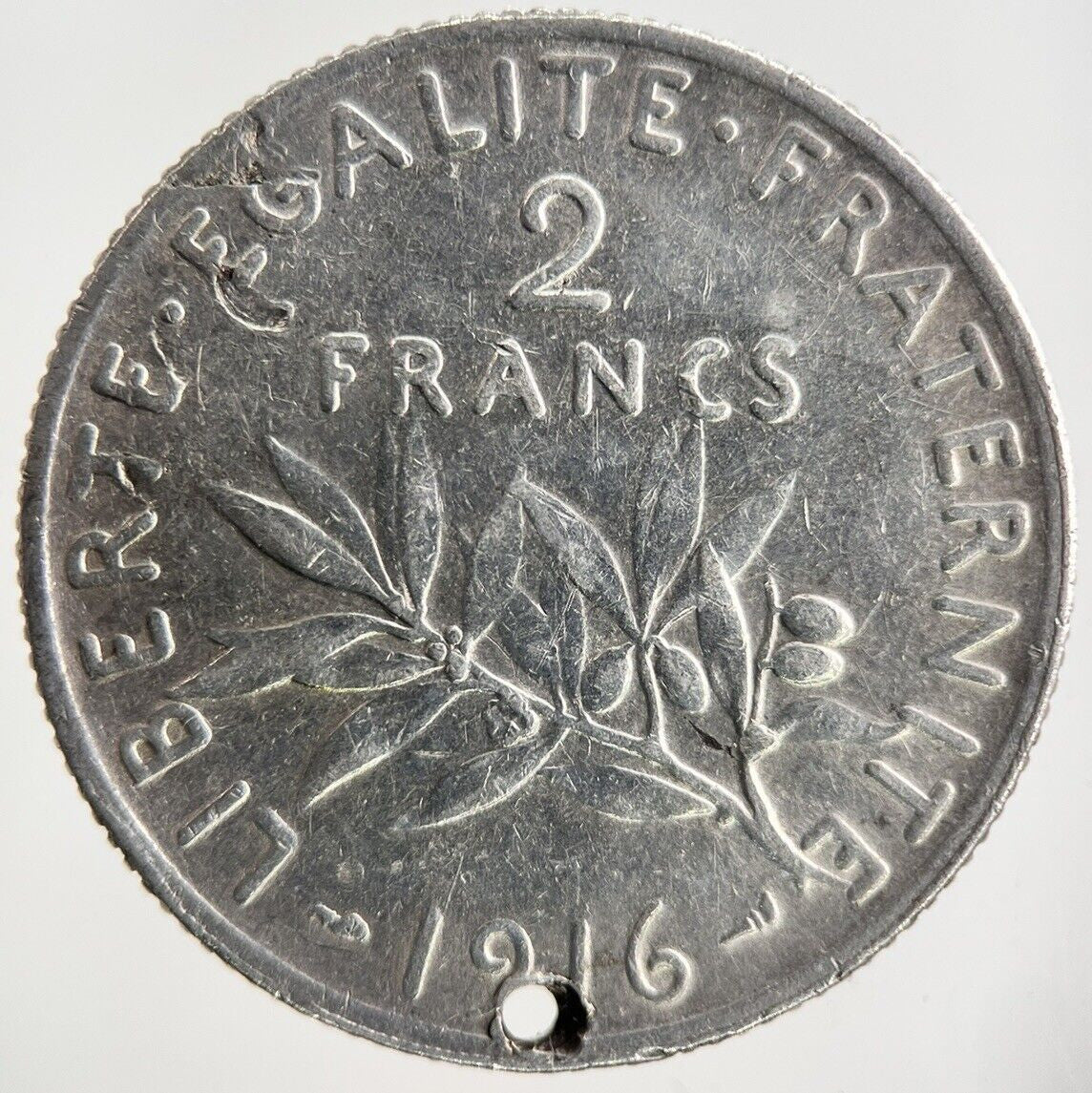 1916 France 2 Franc Silver Coin | Collectable Grade