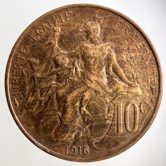 1916 France 10 Centimes Coin | Collectable Grade