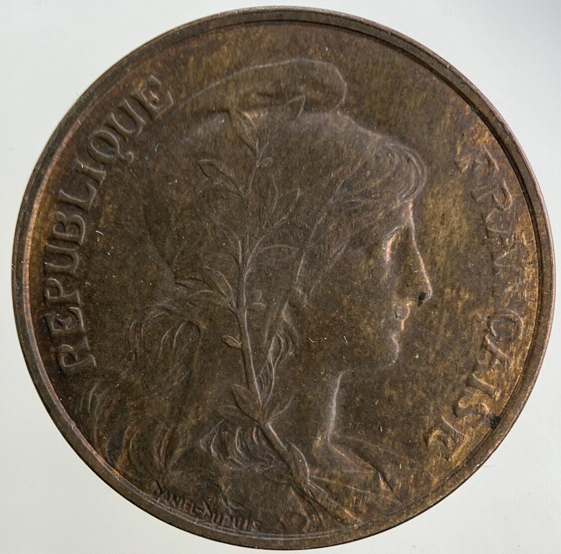 1916 France 5 Centimes Coin | Very High Grade