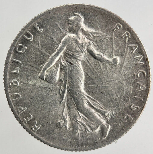 1916 France 50 Centimes Silver Coin | Fine Collectable Grade