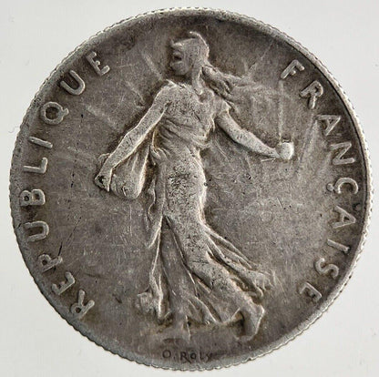 1916 France 50 Centimes Silver Coin | Fine Collectable Grade